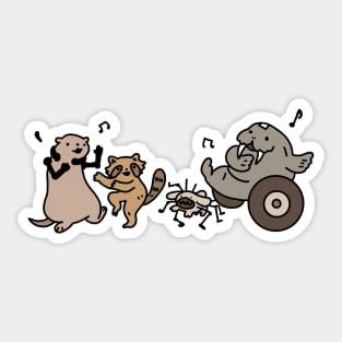 Cute 4 dancing Sticker